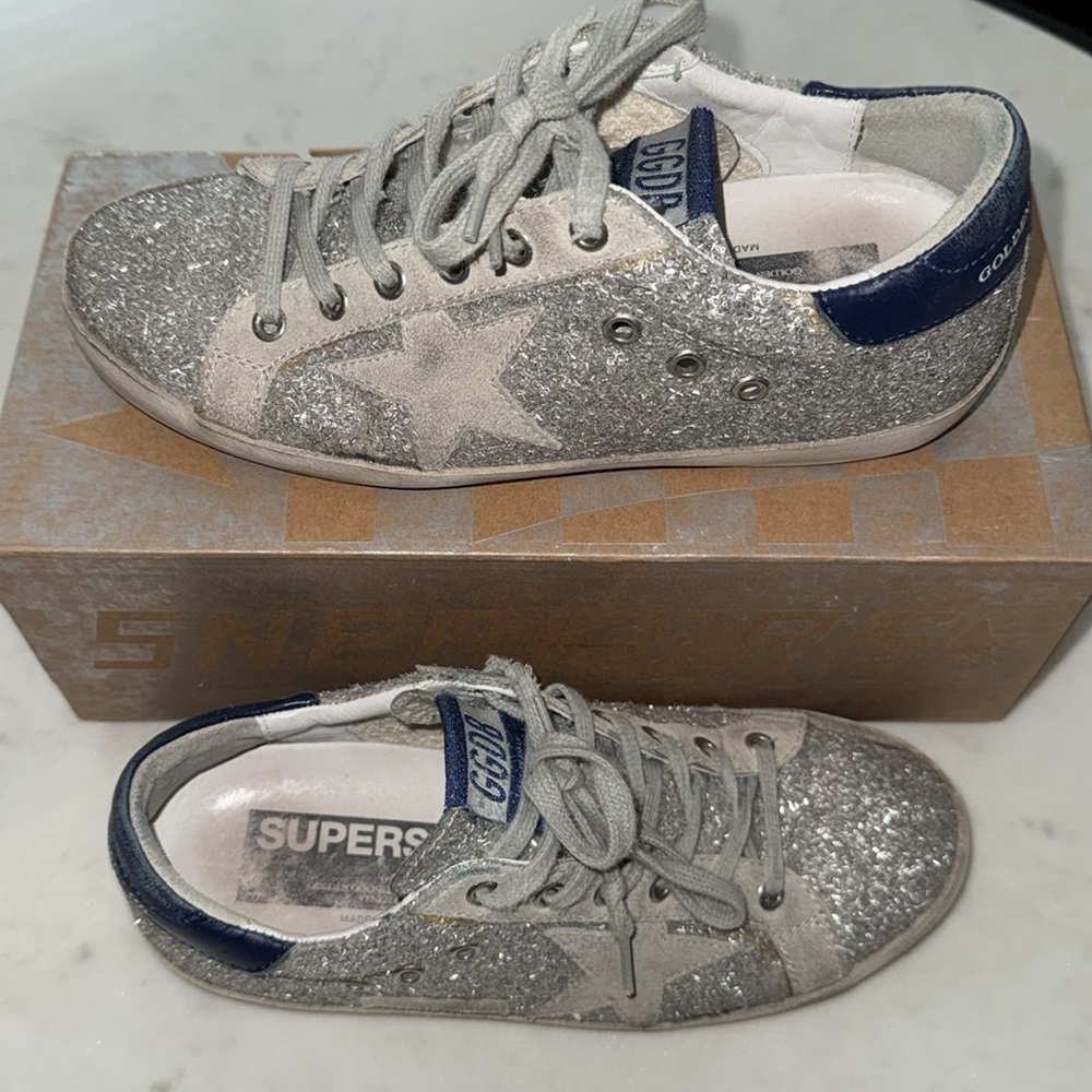 Golden Goose Superstar Glitter Sneakers - Picture 3 of 3